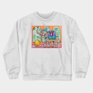 Elephant and Samovar Crewneck Sweatshirt